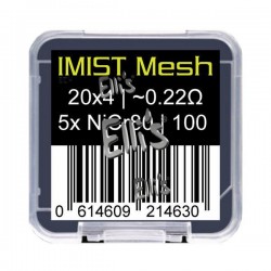 IMIST MTL Prebuilt Ni80 Mesh 100 Coil Wickeldraht 0.22 Ohm
